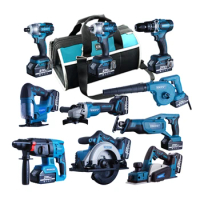 electrical tools portable set 20v 21v 18volt brushless new 4.0A 5.0A 6.0A mechanic power tools combo kit cordless