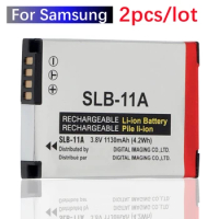 2pcs/lot SLB-11A New Replacement Battery For Samsung SLB 11A SLB11A CL65 CL80 HZ25W ST1000 ST5000 WB100 HZ35W