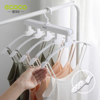 ECOCO Foldable Clothes Hanger Space Saver Storage Clothes Hanging Pant Rack Tie Shelf Dress Neat Hanger Wardrobe Accessories Set
