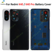 Cover For Redmi K40 Pro K40 Battery Back Cover Door Rear Housing+ Camera Lens Case Assembly For Redmi K40pro Back Housing