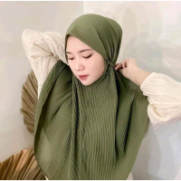 Hijab Bergo Maryam Full Plisket Lidi // Bergo Plisket Diamond