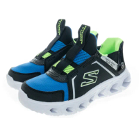 【SKECHERS】男童系列 燈鞋 瞬穿舒適科技 HYPNO-FLASH 2.0(403830LBBLM)