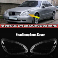 W220 Headlight Headlamp Clear Lens For Mercedes-Benz W220 S600 S500 S320 S350 S280 1998-2005 Auto Headlight Shell Cover