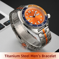 Titanium Steel Bracelet 22mm For Seiko No.5 Abalone Water Ghost Breitling Citizen Huawei Titanium Me