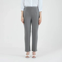 Geulis.id TAILOR PANTS BASIC COLOR CELANA KERJA WANITA / CELANA KANTOR FORMAL / CELANA WANITA M MIST
