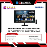 MONITOR SAMSUNG LS32FM700UEXXD 32 Flat M7 M70F 4K SMART 60Hz Black