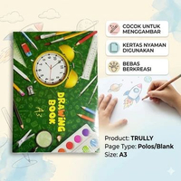 BUKU GAMBAR TRULLY A3 / TRULLY A3 / BUKU GAMBAR A3 (PAK)