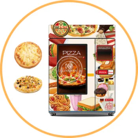 Automatic Pizza Bread Making Machine Heating Fast Food Box Lunch Hamburger Bakery Vending Machine Frozen Food Microwave Meals