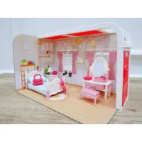 Koala Diary Sylvanian Luxury BEDROOM PINK Doll House mainan rumah boneka play pretend Hampers Kado U