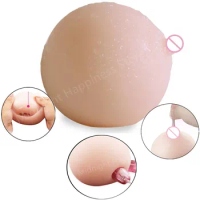 Fake Silicone Breast Male Masturbate Sex Toys Pocket Pussy Vagina Cup Soft Boobs Ball Toy Products Adult Products Vaginal Doll
