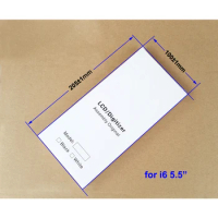 205 x 100 x 16mm Wihte Paper Box + EVA Case for iPhone6 5.5 inch LCD Screen Digitizer Full Protective Packing Package 500sets