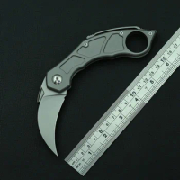 KBTOOL Cs Go Claw folding knife M390 blade Titanium handle outdoor camping hunting self-defense survival tactical pocket knives
