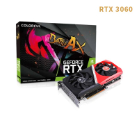 【臺灣公司 超低價】全新七彩虹RTX 3060戰斧DUO獨立顯卡12G臺式機電競游戲雙風扇渲染