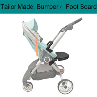 Tailor Made Leather Armrest Front Bumper Extend Seat Footboard and Mosquito Net footrest for Stokke Scoot Stroller Accessories
