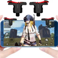 1 Pair D9 Mobile Gamepad Trigger Joystick Fire Button Controller Shooter for PUBG Handle for All ios Android mobiles Phones