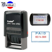 Stempel Tanggal Trodat 4750 Custom Desain Logo