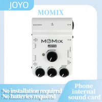 JOYO MOMIX Sound Card Microphone Guitar Amp for Recording Singing Broadcast Streaming Audio Mixer
