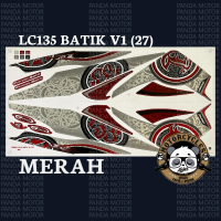 Yamaha lc135 batik v1 (27) motor cover sticker stripe murah ready stok 1 set automotive motorcycle