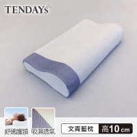 TENDAYS 玩色柔眠記憶枕(文青藍) 10cm