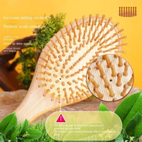 1PC Hair Loss Massage Brush Hair Brushes Combs Scalp Wood Comb Healthy Paddle Cushion Bamboo Comb Hair Care Healthy Professional