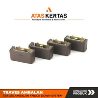 Ambalan Traves Siku Kayu Lemari Coklat Brown | Trapes Siku Ambalan Plastik