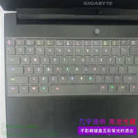 Laptop Keyboard Cover Protector TPU For Gigabyte Aero 15 15X 15-x9 V8 V8-Bk4 / GIGABYTE AERO 15KD 15W 15W-Bk4 15.6" I5 I7