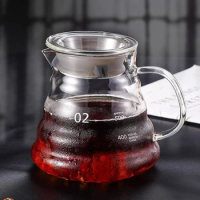 600ml Glass Coffee Carafe, Coffee Pot Clear Standard Coffee Server for Pour Over Coffee Maker