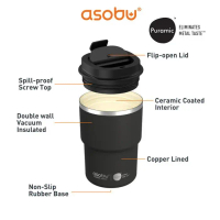 Siroca Cafe Bako Pro (Black) & Asobu Mini Pick-Up 380Ml (Black) - Mesin Kopi Otomatis & Botol Minum 