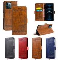 100pcs/lot For iPhone 14 Pro Max 11 Pro Max XR XS Max Vintage Stand Wallet Leather Case For iPhone 13 Pro Max 12 Pro Max SE3 SE2