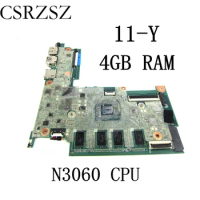 FOR HP Stream 11-Y Series laptop motherboard N3060 CPU 4GB RAM DA0Y0HMB6F0 Mainboard