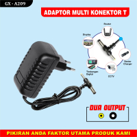 adaptor 12v 1a multi konektor, adaptor universal 12 volt 1 ampere, charger adaptor 12v 1a multi jack