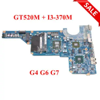 R18D 655990-001 655985-001 Laptop mainboard For HP Pavilion G4 G6 G7 HM55 DDR3+Core i3-370M GT520M DAR18DMB6D0 DAR18DMB6D1 REV D