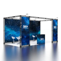 10x20 High Quality Aluminum Frame Portable Lightweight Modular Exhibition Show Promotion Truss Display Trade Booth