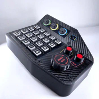 For Fanatec Thrustmaster PC USB Simulation Racing Instrument Center Control Button Box for Truck ETS2 Hub Simracing