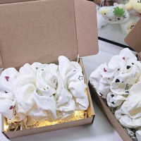 Combo 3-5-10 chun cột tóc, scrunchies form to, dày dặn, nhiều mẫu mã, chất liệu dễ thương