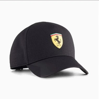 PUMA Topi Kolab Eksklusif Unisex FERRARI BB Cap Warna Puma Black - 026891 02