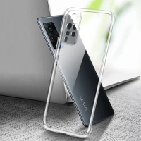 High Quality Clear Mobile Phone Case for VIVO X60 Pro Plus 5G Soft TPU Transparent Silicone Shockproof Back Cover X60s X60t Bag