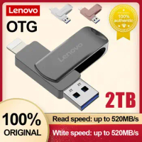 Lenovo Lightning interface 2TB 1TB Usb 3.0 Flash Drive with 2 in 1 USB-A to usb3.0 pendrive High Speed Pen Drive for Iphone Ipad