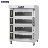 Bakery Equipment 4 Deck 8 Trays Commercial European Style Intelligent Electric Oven