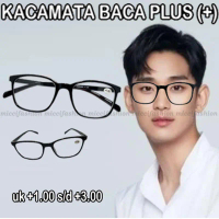 Kacamata Plus (+) Pria Wanita Kaca mata Baca Lensa Plus Rabun Dekat