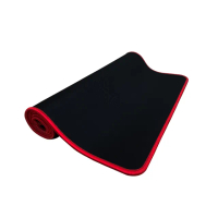 【ENABLE】專業大尺寸辦公桌墊/電競滑鼠墊-紅色(40x90cm/精密鎖邊/不捲邊不變形/強韌耐用)