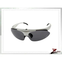 【視鼎Z-POLS三代進化式可掀系列款 】強化型珍珠白多功能抗UV頂級運動眼鏡，加碼贈偏光鏡