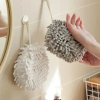 Towel Kitchen Towel Bathroom Soft Plush Hanging Towel Quick Dry Towel Hand Towel Absorbent Ball