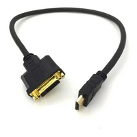 M/F Male- Female Video Adapter Cord HDMI-compatible To DVI-I 24+5 Cable Video Adapter Cord for PC HDTV DVD LCD Dropshipping