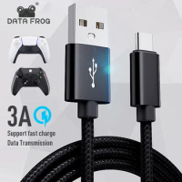 DATA FROG 1m2m 3m Charging Cable for PS5 Controller USB Type C Power Cord for Playstation 5//Xbox Series S X Gamepad Accessories