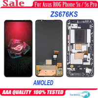 6.78" Original AMOLED For Asus ROG Phone 5s Pro ZS676KS LCD Display Touch Screen Digitizer Assembly For ROG Phone5s Pro LCD