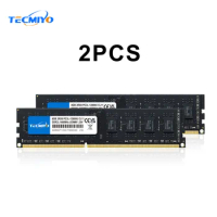 TECMIYO 2X8GB DDR3L 1600MHz UDIMM Desktop Memory RAM DDR3L 8GB 1600MHz DIMM 1.35V PC3L-12800U Non-ECC - Black