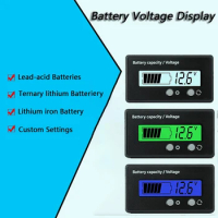 6V-100V12V 24V 36V 48V 60V 72V Lead Acid Lithium Battery Capacity Indicator Car Digital Voltmeter Voltage Tester Meter Tool