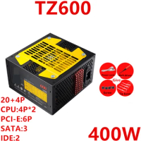 New Original PC PSU For TZ Brand GTX1050TI 1060 Rated 400W Peak 500W Switching Power Supply TZ600W