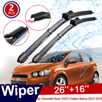 Car Wiper Blades for Chevrolet Sonic AVEO Holden Barina 2012~2019 T300 RS Front Window Windshield Windscreen Car Accessories